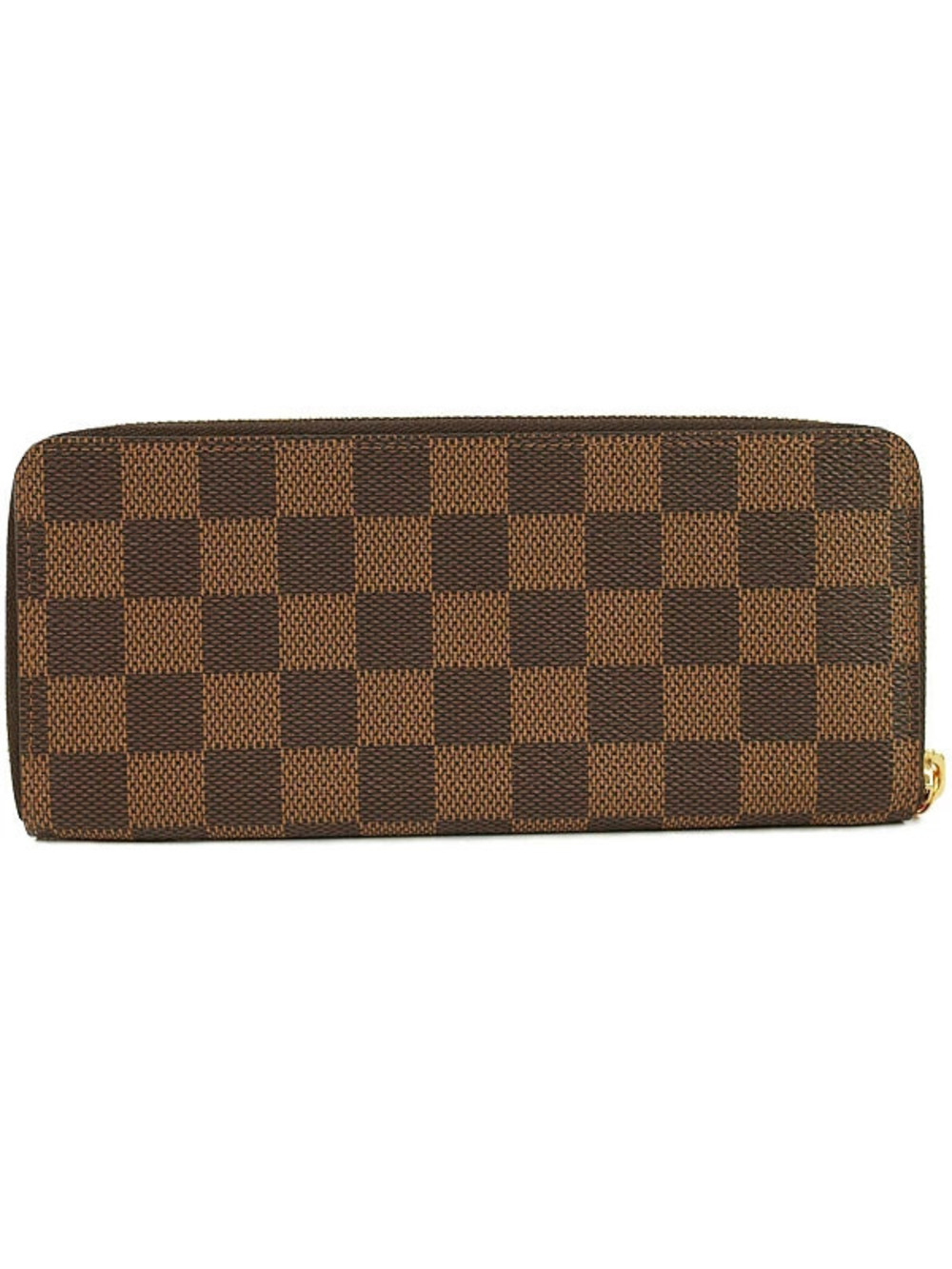 Louis Vuitton Damier Portefeuille Zipper Clemence Long Wallet Round Brown